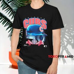 Vintage Chicago Cubs Eastern Division Helmet Shirt Black T shirt