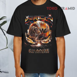 Vintage Chris Jericho Change The Universe AEW Wrestling Shirt 4 Vintage Chris Jericho Change The Universe Aew Wrestling Black T shirt