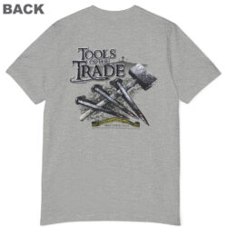 Vintage Christian Bible Matthew 16:25 Tools of the Trade Very Rare Religious Shirt 6 Vintage Christian Bible Matthew 16 25 Tools Of The Trade Religious Back Side Heather T shirt