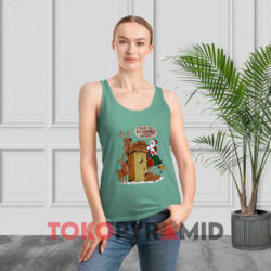 Christmas Santa I Told You The Schmidt House Sweatshirt 3 Vintage Christmas Santa I Told You The Schmidt House Green Tank Top