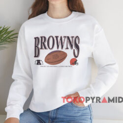 Vintage Cleveland Browns Football Nfl Shirt White Sweatshirt