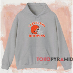 Vintage Cleveland Browns Helmet Shirt 2 Vintage Cleveland Browns Helmet Shirt Grey Hoodie