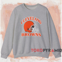 Vintage Cleveland Browns Helmet Shirt 3 Vintage Cleveland Browns Helmet Shirt Grey Sweatshirt