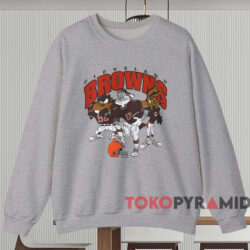 Vintage Cleveland Browns Looney Tunes Shirt Grey Sweatshirt