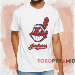 Vintage Cleveland Indians Logo Shirt White T shirt