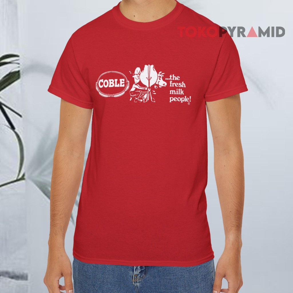 Vintage Coble Dairy The Fresh Milk People Red T shirt Vintage Coble Dairy The Fresh Milk People Red T shirt