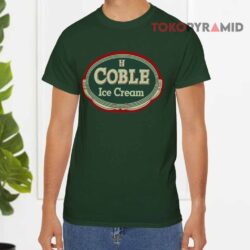 Vintage Coble Ice Cream Green T shirt