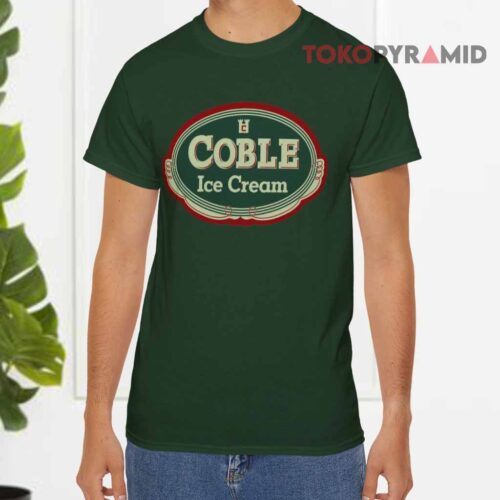 Vintage Coble Ice Cream Green T shirt