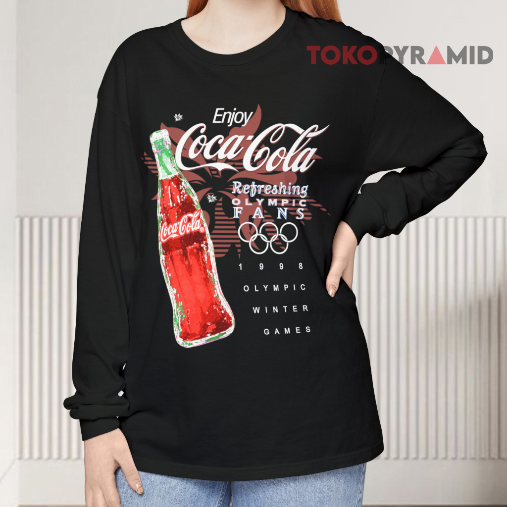 Vintage Coca Cola Enjoy 1998 Olympic Games Long sleeved Vintage Coca Cola Enjoy 1998 Olympic Games Long sleeved