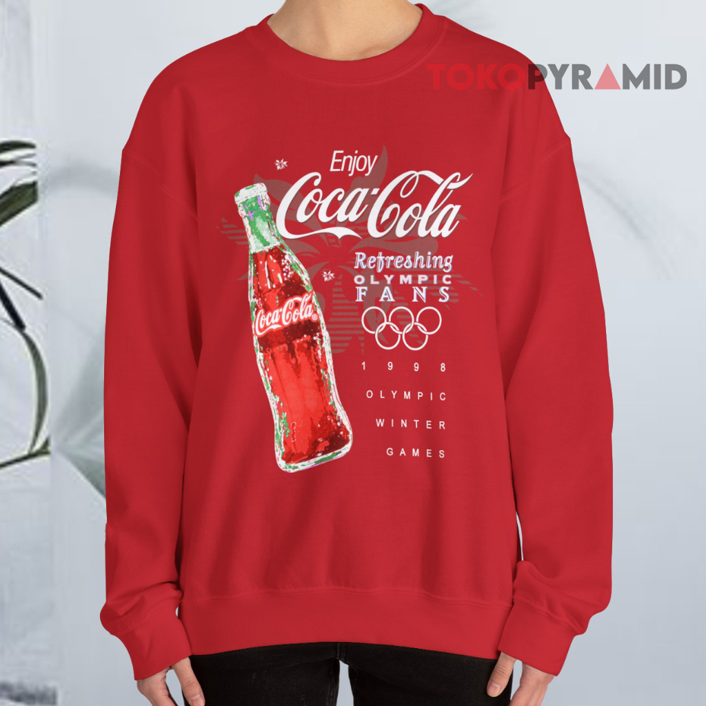 Vintage Coca Cola Enjoy 1998 Olympic Games Sweatshirt Vintage Coca Cola Enjoy 1998 Olympic Games Sweatshirt