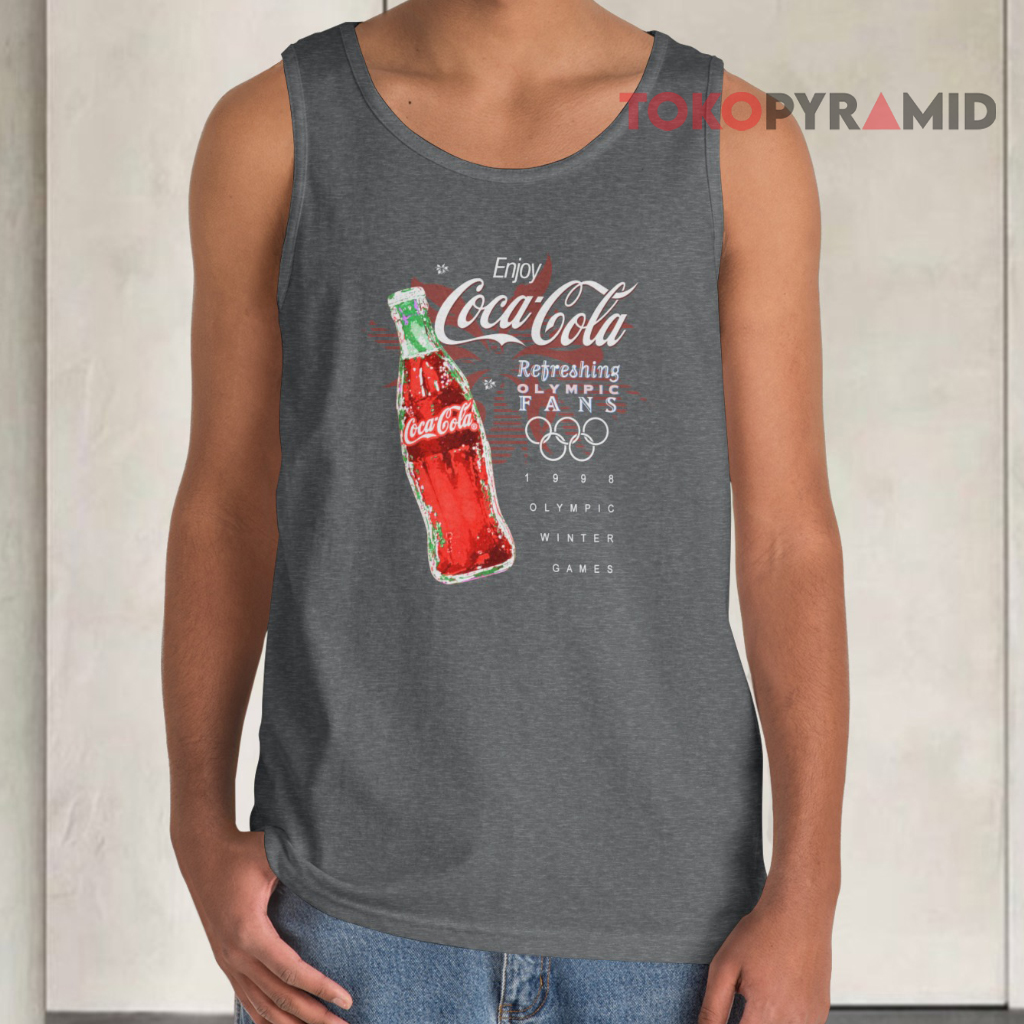 Vintage Coca Cola Enjoy 1998 Olympic Games Tank Top Vintage Coca Cola Enjoy 1998 Olympic Games Tank Top