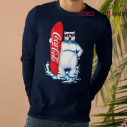 Vintage Coca-Cola 1995 Surfboard Polar Bear Shirt 4 Vintage Coca cola 1995 Surfboard Polar Bear Long sleeved