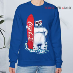Vintage Coca-Cola 1995 Surfboard Polar Bear Shirt 3 Vintage Coca cola 1995 Surfboard Polar Bear Sweatshirt