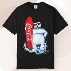Vintage Coca cola 1995 Surfboard Polar Bear T shirt