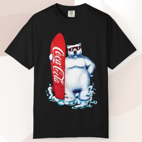 Vintage Coca cola 1995 Surfboard Polar Bear T shirt Vintage Coca cola 1995 Surfboard Polar Bear T shirt
