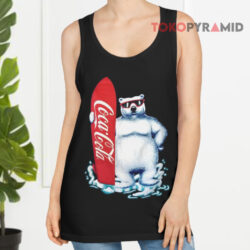Vintage Coca-Cola 1995 Surfboard Polar Bear Shirt 2 Vintage Coca cola 1995 Surfboard Polar Bear Tank Top