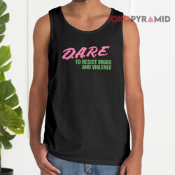 Vintage D a r e To Resist Drugs And Violence Tank Top