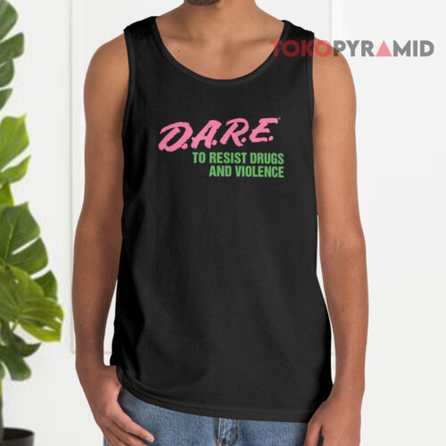 Vintage D a r e To Resist Drugs And Violence Tank Top