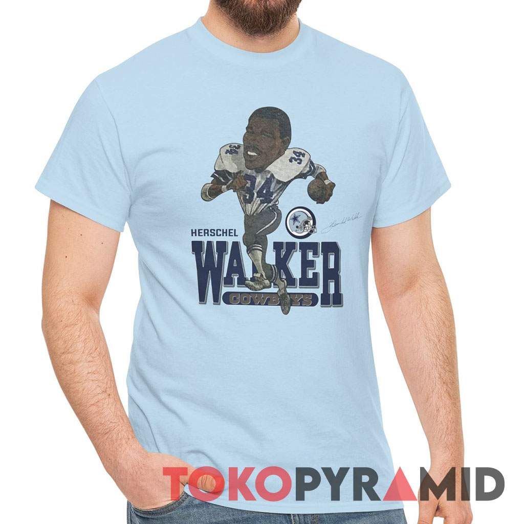 Vintage Dallas Cowboys Herschel Walker 1987 Caricature Signature Shirt Vintage Dallas Cowboys Herschel Walker 1987 Caricature Signature Shirt