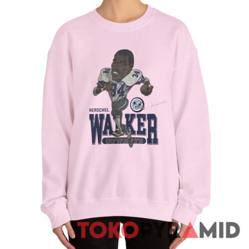 Vintage Dallas Cowboys Herschel Walker 1987 Caricature Signature Sweatshirt Vintage Dallas Cowboys Herschel Walker 1987 Caricature Signature Sweatshirt