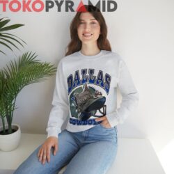 Vintage Dallas Cowboys Old Helmet Rare Grey Sweatshirt