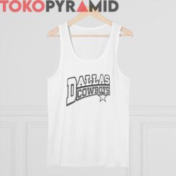 Vintage Dallas Cowboys Spell Out Logo Star NFL Rare Tee 3 Vintage Dallas Cowboys Spell Out Logo Star NFL Rare White Tank Top