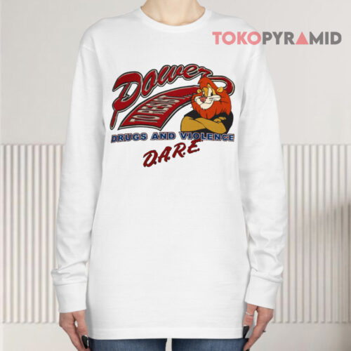 Vintage Dare Lion Power To Resist Drugs And Violence Long sleeved