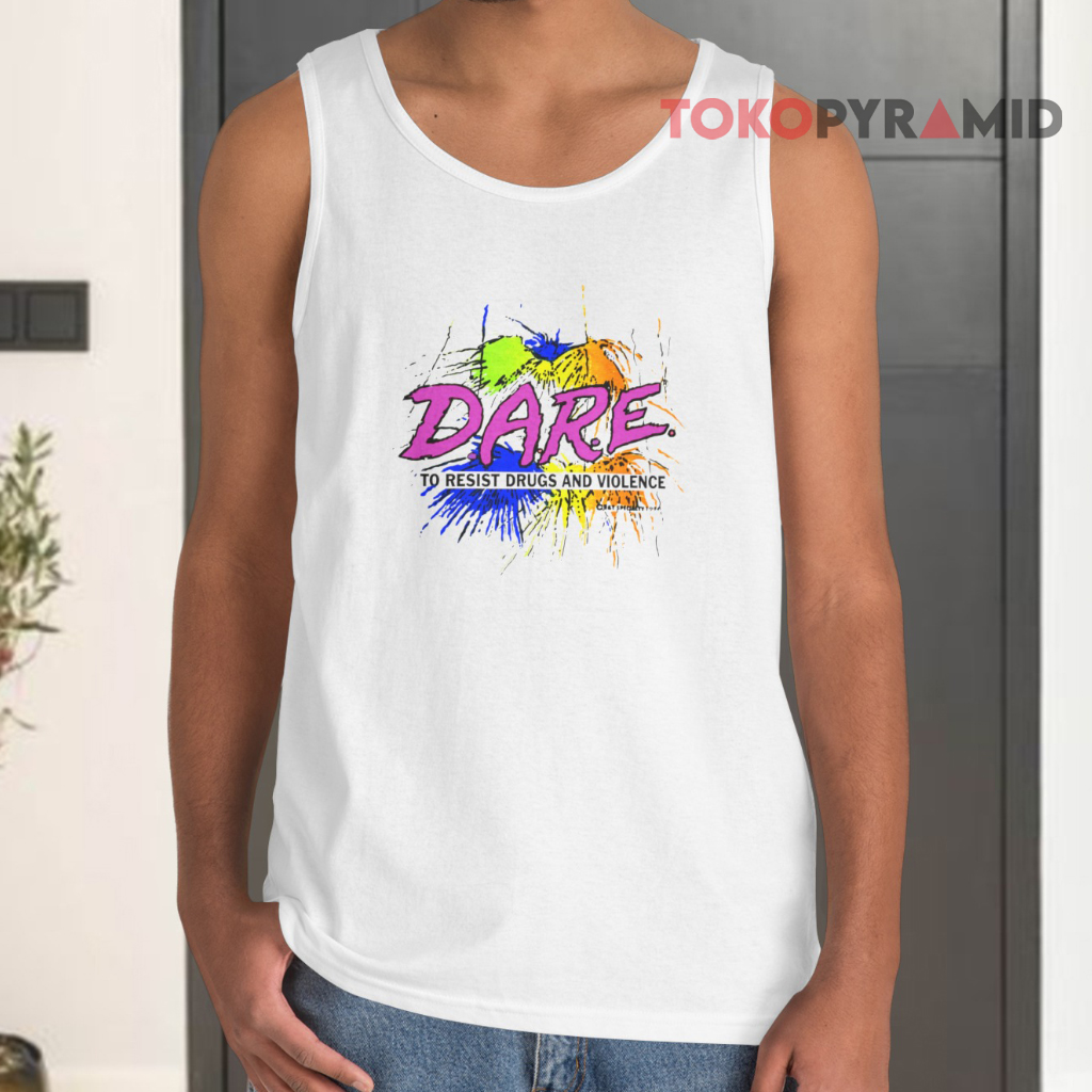 Vintage Dare To Resist Drugs And Violence 1994 Tank Top Vintage Dare To Resist Drugs And Violence 1994 Tank Top