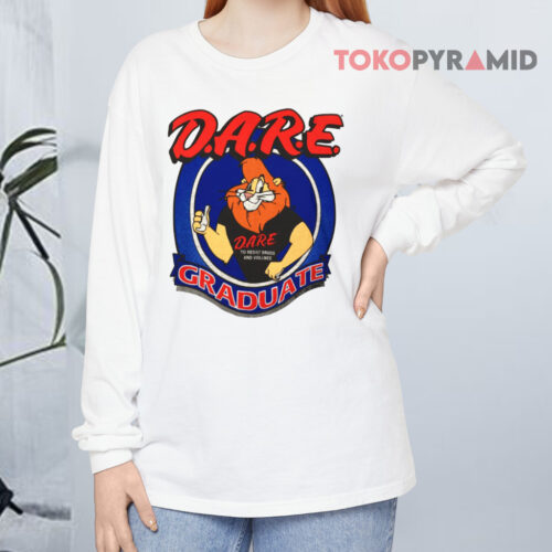 Vintage Dare To Resist Drugs And Violence Graduate Long sleeved
