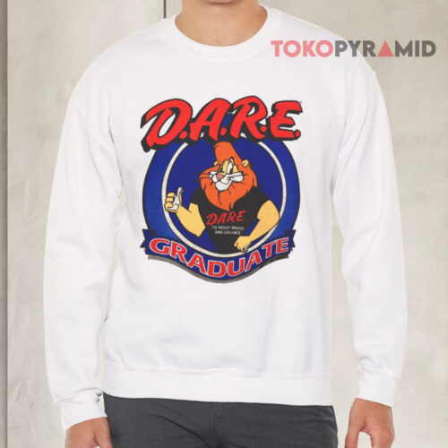 Vintage Dare To Resist Drugs And Violence Graduate Sweatshirt