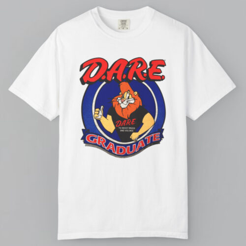 Vintage Dare To Resist Drugs And Violence Graduate T shirt