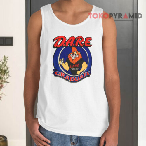 Vintage Dare To Resist Drugs And Violence Graduate Tank Top