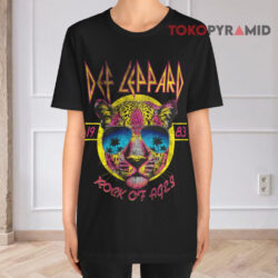 Vintage Def Leppard 1983 Rock Of Ages Black T shirt