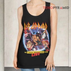 Vintage Def Leppard 1992 The 7-Day Weekend Tour Live Shirt 2 Vintage Def Leppard 1992 The 7 day Weekend Tour Live Tank Top