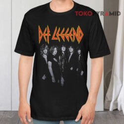 Vintage Def Leppard Band Black T shirt
