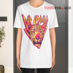 Vintage Def Leppard Leopard White T shirt