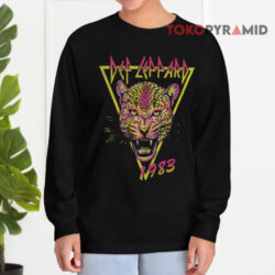 Vintage Def Leppard Neon Cat Rolled Shirt 4 Vintage Def Leppard Neon Cat Rolled Long sleeved