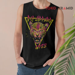 Vintage Def Leppard Neon Cat Rolled Shirt 2 Vintage Def Leppard Neon Cat Rolled Tank Top