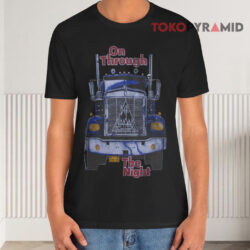 Vintage Def Leppard On Through The Night Black T shirt
