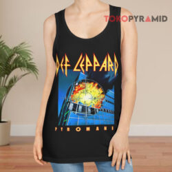 Vintage Def Leppard Pyromania Cut Off Shirt 2 Vintage Def Leppard Pyromania Cut Off Tank Top