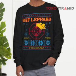 Vintage Def Leppard Pyromania X-Mas Sweatshirt 4 Vintage Def Leppard Pyromania X mas Long sleeved