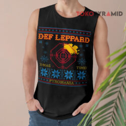 Vintage Def Leppard Pyromania X-Mas Sweatshirt 3 Vintage Def Leppard Pyromania X mas Tank Top