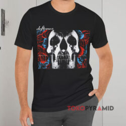 Vintage Deftones Self Titled Skull Roses Black T shirt