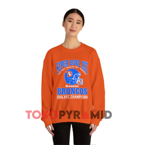 Vintage Denver Broncos 1987 Rose Bowl Orange Sweatshirt Vintage Denver Broncos 1987 Rose Bowl Orange Sweatshirt