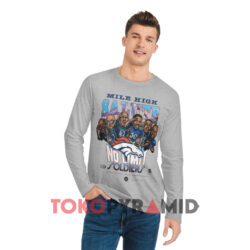 Vintage Denver Broncos 1997 Mile High Salute Shirt 3 Vintage Denver Broncos 1997 Mile High Salute Grey Long sleeved