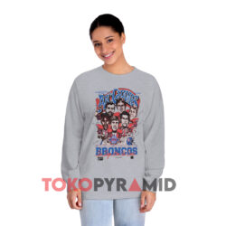 Vintage Denver Broncos AFC Champs Caricature Shirt 4 Vintage Denver Broncos Afc Champs Caricature Grey Long sleeved