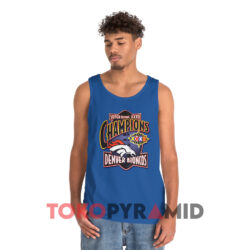 Vintage Denver Broncos Bowl XXXIII 33 Champions Shirt 3 Vintage Denver Broncos Bowl Xxxiii 33 Champions Blue Tank Top