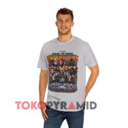 Vintage Denver Broncos Caricature 1999 Nfl Grey T shirt