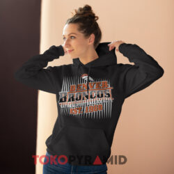 Vintage Denver Broncos Football 1960 Black Hoodie