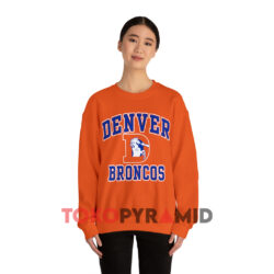 Vintage Denver Broncos Logo 7 Shirt 2 Vintage Denver Broncos Logo 7 Orange Sweatshirt